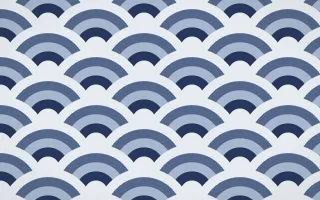 Kyoto Indigo Grand Wave Crests — colourful blue and white seigaiha background