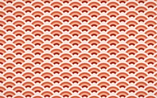 Lantern Festival Fine Wave Crests — colourful red and orange seigaiha background