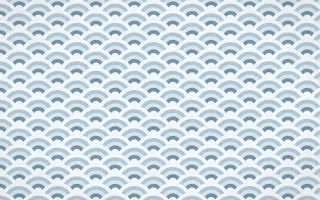 Lapland Snow Fine Wave Crests — colourful blue and white seigaiha background
