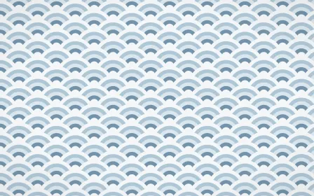 Lapland Snow Fine Wave Crests — colourful blue and white seigaiha background