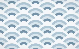 Lapland Snow Grand Wave Crests — colourful blue and white seigaiha background