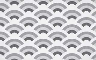 London Fog Grand Wave Crests — colourful grey and white seigaiha background