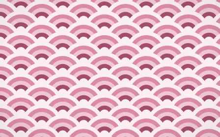 Lotus Siam Wave Crests — colourful pink and white seigaiha background