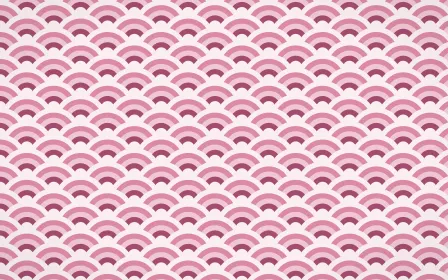 Lotus Siam Fine Wave Crests — colourful pink and white seigaiha background