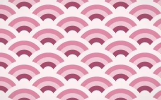 Lotus Siam Grand Wave Crests — colourful pink and white seigaiha background