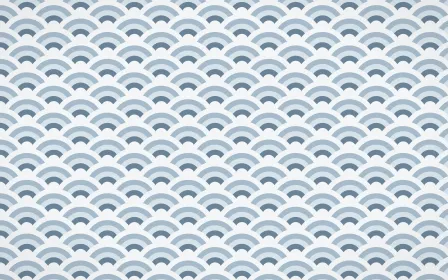Montréal Hiver Fine Wave Crests — colourful blue and white seigaiha background