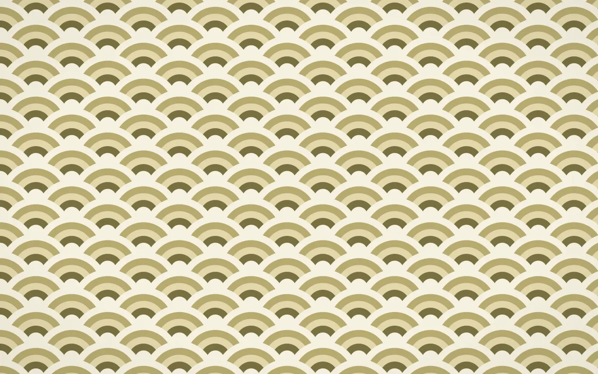 Nile Papyrus Fine Wave Crests — colourful yellow and beige seigaiha background