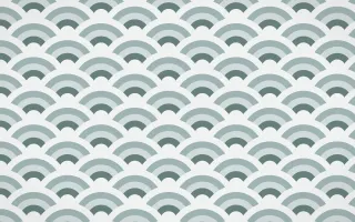 Pacific Fog Wave Crests — colourful teal and white seigaiha background