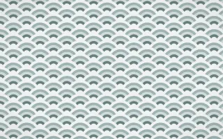 Pacific Fog Fine Wave Crests — colourful teal and white seigaiha background