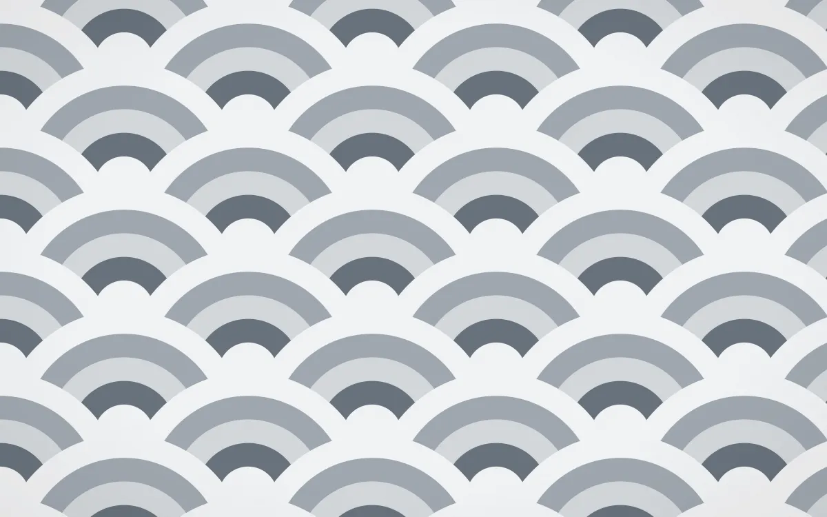 Paris Zinc Grand Wave Crests — colourful blue and white seigaiha background