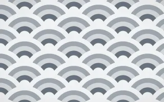 Paris Zinc Grand Wave Crests — colourful blue and white seigaiha background