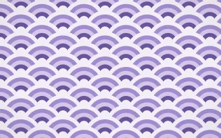 Provence Wave Crests — colourful purple and white seigaiha background