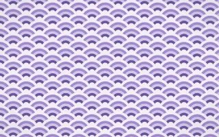 Provence Fine Wave Crests — colourful purple and white seigaiha background