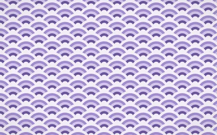Provence Fine Wave Crests — colourful purple and white seigaiha background