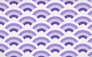 Provence Grand Wave Crests — colourful purple and white seigaiha background