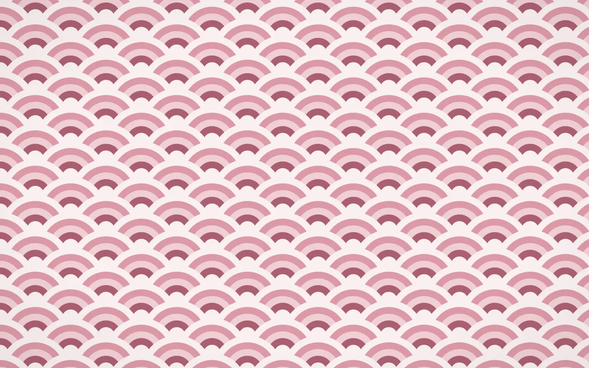 Sakura Paper Fine Wave Crests — colourful red and white seigaiha background