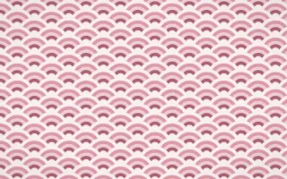 Sakura Paper Fine Wave Crests — colourful red and white seigaiha background