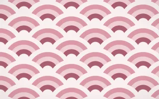 Sakura Paper Grand Wave Crests — colourful red and white seigaiha background