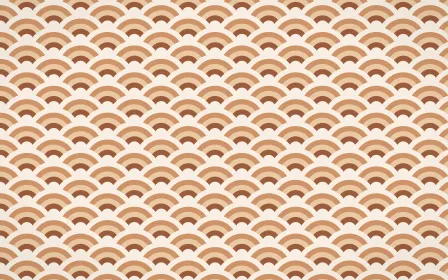 Santa Fe Adobe Fine Wave Crests — colourful orange and beige seigaiha background