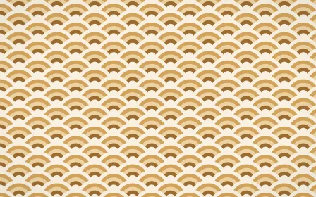 Tuscany Sun Fine Wave Crests — colourful brown, orange and beige seigaiha background