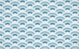 Udaipur Lake Wave Crests — colourful blue and white seigaiha background