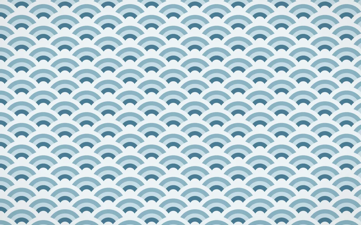 Udaipur Lake Fine Wave Crests — colourful blue and white seigaiha background