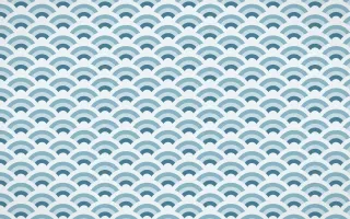 Udaipur Lake Fine Wave Crests — colourful blue and white seigaiha background