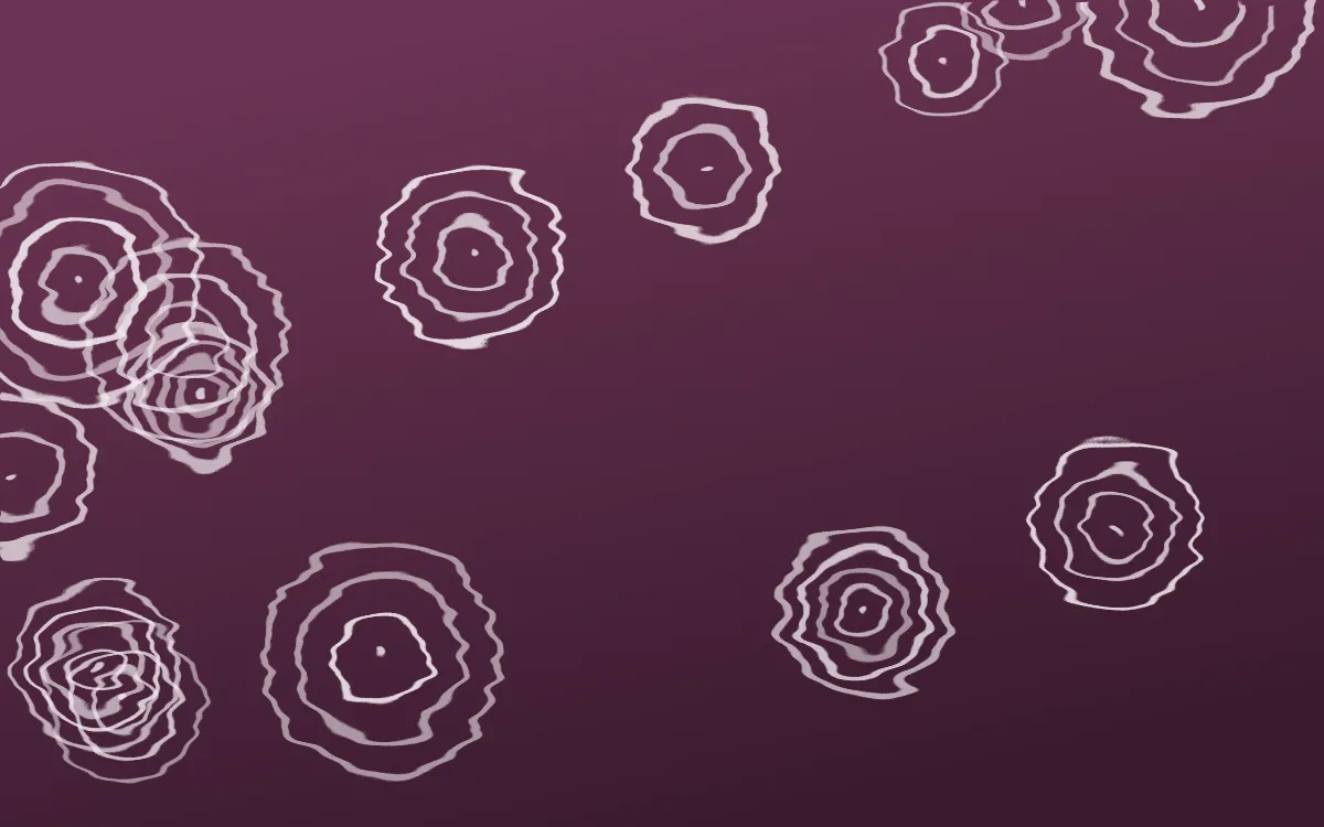 Andes Berry Shibori Rings — dark pink and white shibori background