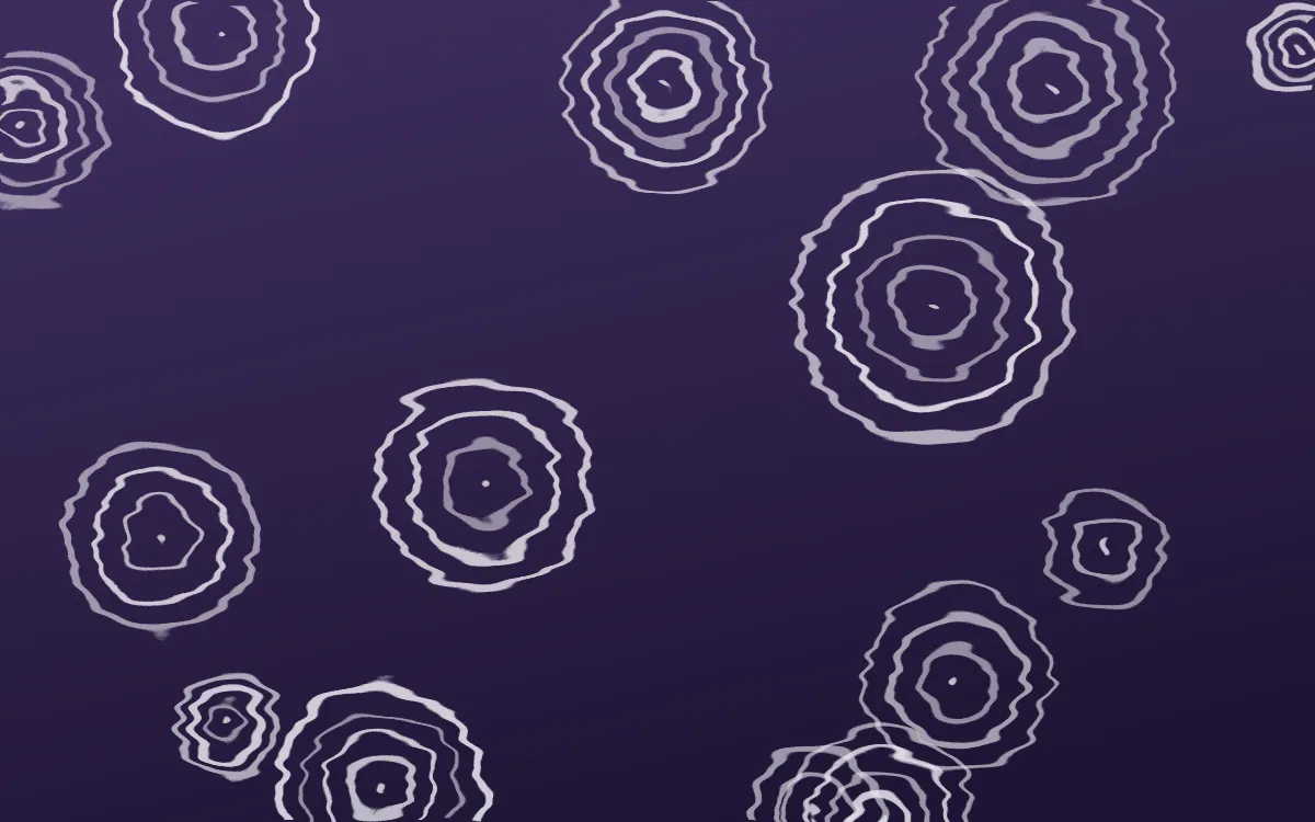 Arabian Night Shibori Rings — dark purple and white shibori background