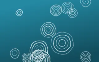 Bondi Surf Shibori Rings — dark teal and white shibori background