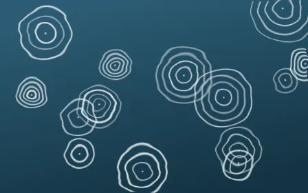Bosphorus Shibori Rings — dark blue and white shibori background