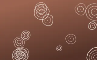 Budapest Rose Shibori Rings — dark orange, brown and white shibori background