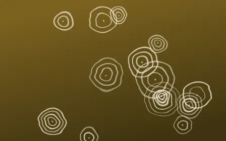 Cairo Gold Shibori Rings — dark brown and beige shibori background