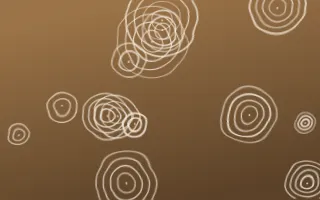 Cappadocia Shibori Rings — dark orange, brown and beige shibori background
