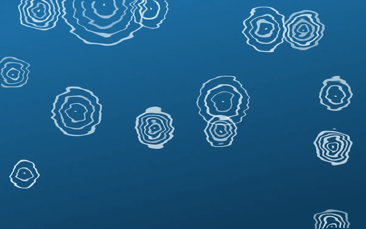 Capri Blue Shibori Rings — dark blue and white shibori background