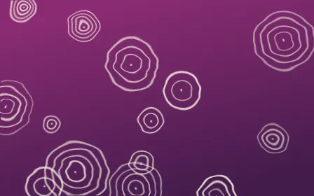 Fiesta Brava Shibori Rings — dark pink, purple and white shibori background
