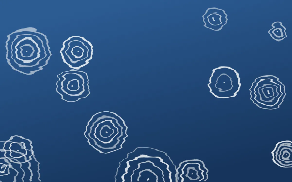 Iznik Blue Shibori Rings — dark blue and white shibori background