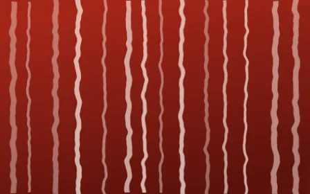 Lantern Festival Shibori Folds — dark red and orange shibori background