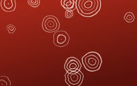 Lantern Festival Shibori Rings — dark red and orange shibori background