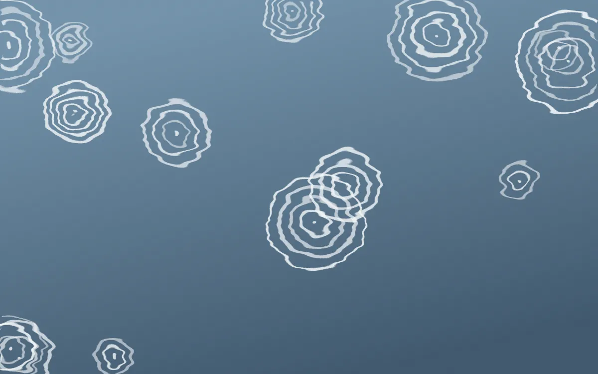 Lapland Snow Shibori Rings — dark blue and white shibori background