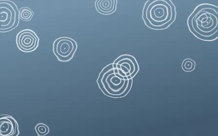 Lapland Snow Shibori Rings — dark blue and white shibori background