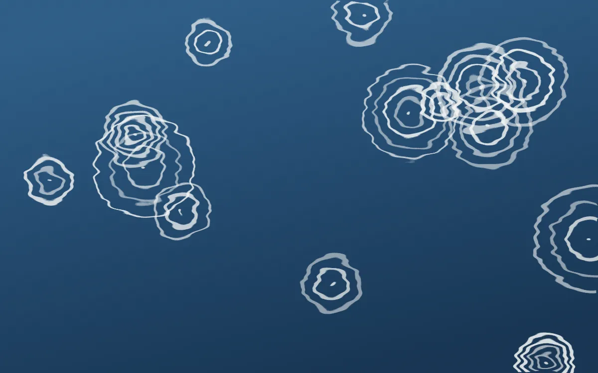 Lisbon Azul Shibori Rings — dark blue and white shibori background