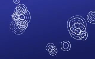 Majorelle Shibori Rings — dark blue and white shibori background