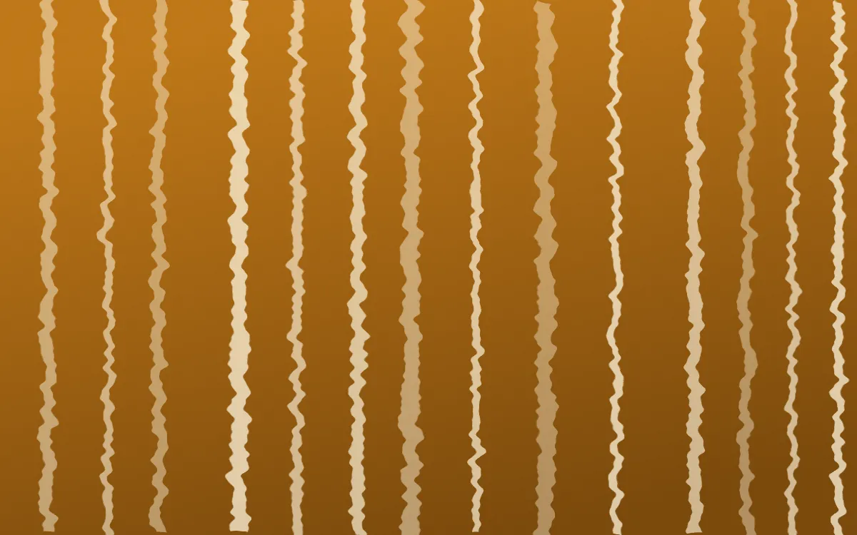 Marigold Temple Shibori Folds — dark orange, brown and beige shibori background