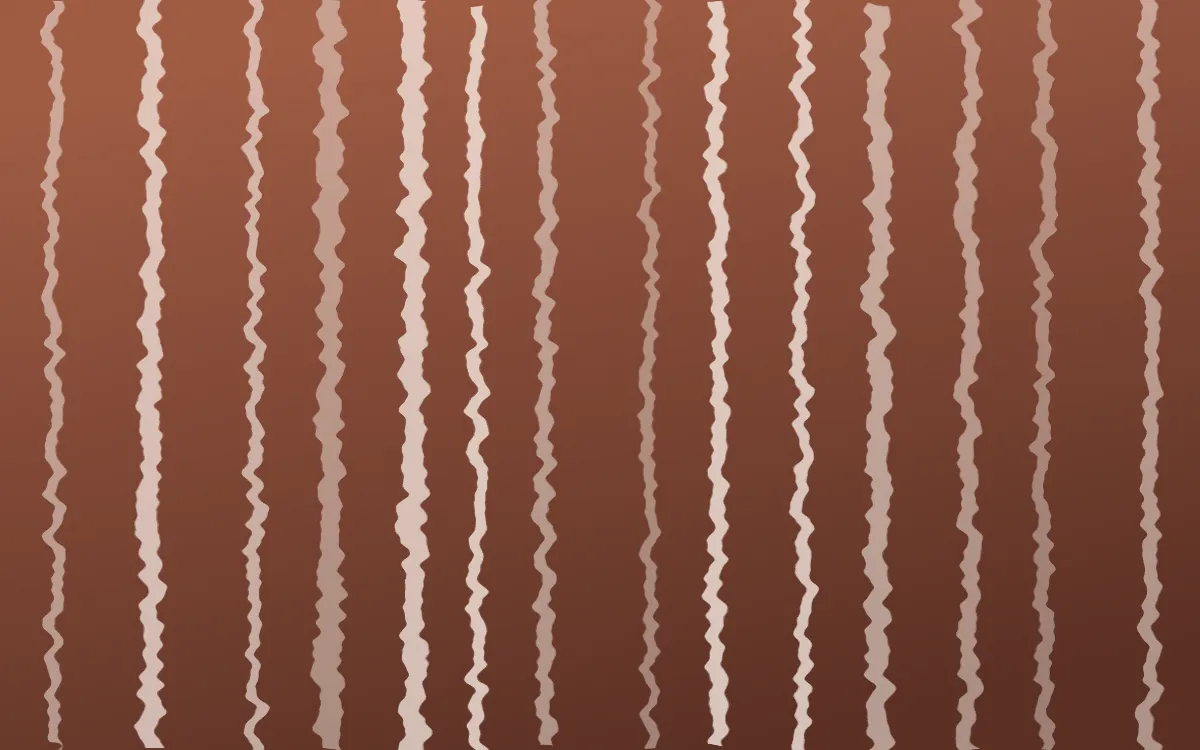 Marrakech Rose Shibori Folds — dark orange, brown and beige shibori background