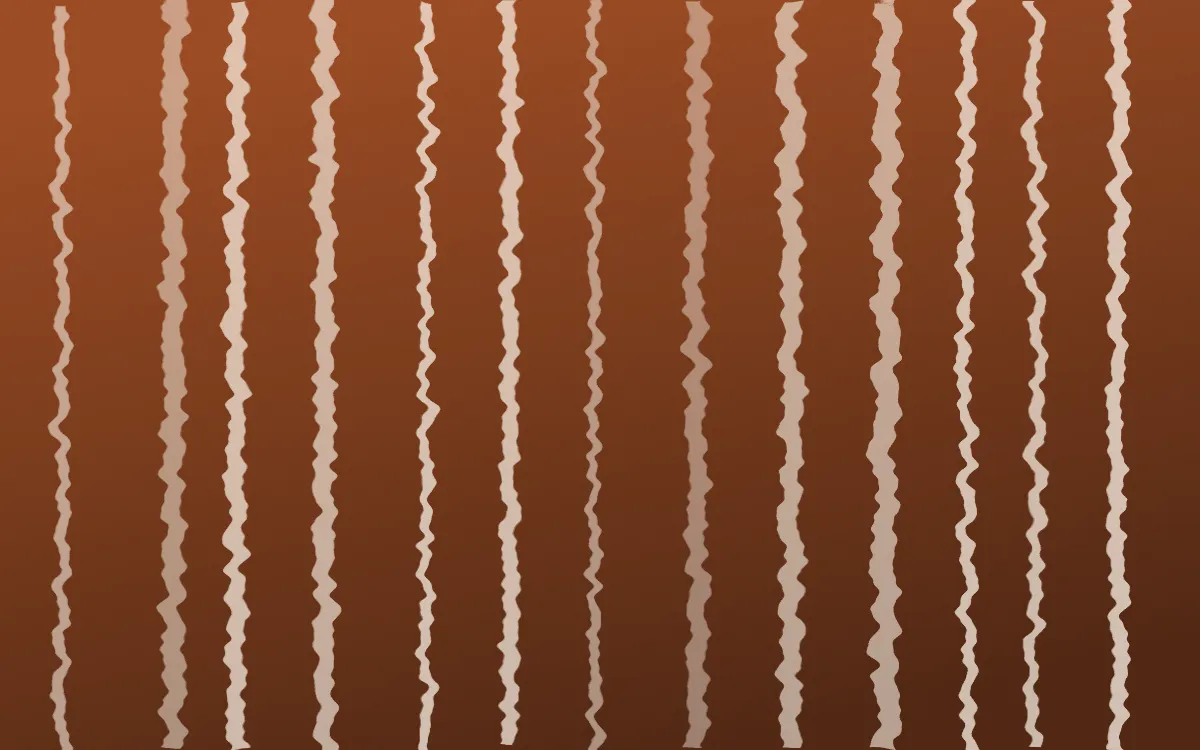 Outback Clay Shibori Folds — dark brown and beige shibori background