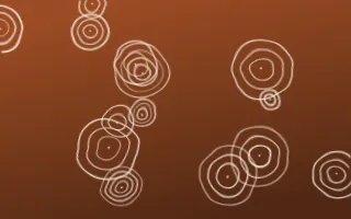 Outback Clay Shibori Rings — dark brown and beige shibori background
