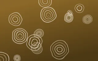 Prague Gold Shibori Rings — dark brown and beige shibori background