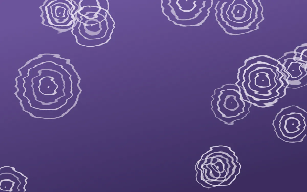 Provence Shibori Rings — dark purple and white shibori background