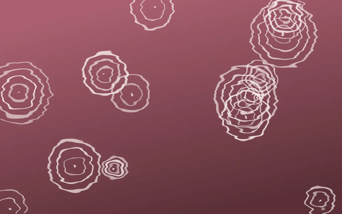 Sakura Paper Shibori Rings — dark red and white shibori background